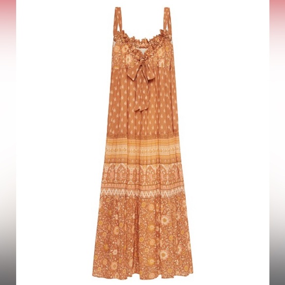 Spell and The Gypsy Collective Utopia Strappy Sundress Cinnamon NWT! - Picture 5 of 5